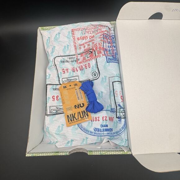 Nike Dunk Low x Union LA Passport Pack - Argon Blue Size 9 W/ Box DJ9649 400 - Picture 10 of 11